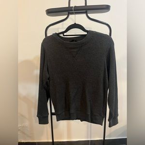 J. Crew Gray Waffle Pullover